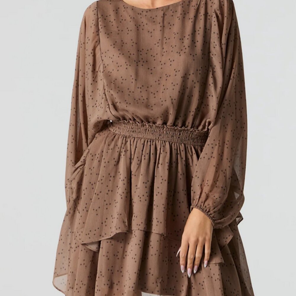 Forever 21 Chivon Assymetrical Hem Contemporary Dress